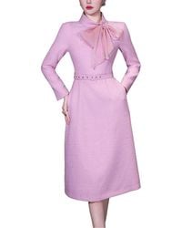 BURRYCO - Solid Midi Dress - Lyst