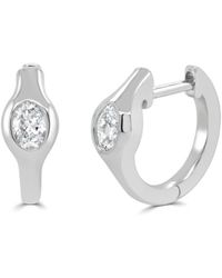 Sabrina Designs - 14K 0.31 Ct. Tw. Diamond Huggie Earrings - Lyst