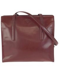 Prada - Spazzolato Patent Leather Tote (Authentic Pre-Loved) - Lyst