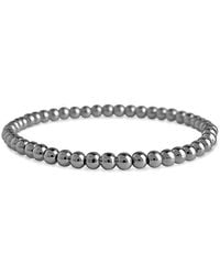 Sterling Forever - Beaded Stretch Bracelet - Lyst