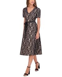 Kensie - Sequin Bonded Midi Dress - Lyst
