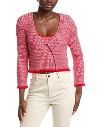 Maje - 2-in-1 Clasp Front Sweater - Lyst