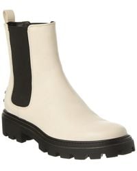 Tod's - Tods Leather Boot - Lyst