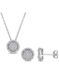 Rina Limor - 0.45 Ct. Tw. Diamond Earrings & Necklace Set - Lyst