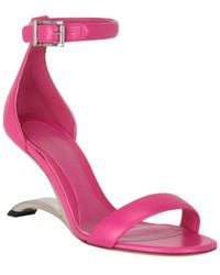 McQueen - Arc Leather Sandal - Lyst