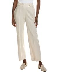 Anne Klein - High Rise Linen-Blend Wide Leg Pant - Lyst
