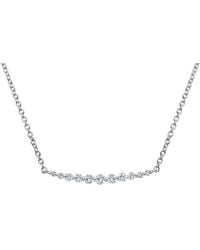 Sabrina Designs - 14k 0.18 Ct. Tw. Diamond Bar Necklace - Lyst