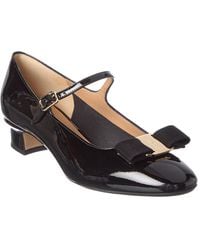 Ferragamo - Vara Bow Patent Mary Jane Pump - Lyst