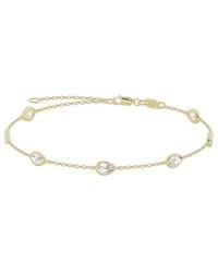 Lab Grown Diamonds - 14K 1.50 Ct. Tw. Lab-Grown Diamond Station Bracelet - Lyst