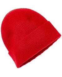 Amicale Cashmere - Cuffed Rib Knit Cashmere Hat - Lyst
