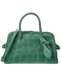 Jacquemus - The Turismo Small Croc-Embossed Suede Shoulder Bag - Lyst