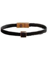 Karma and Luck - Plated Onyx Magnetic Bracelet - Lyst