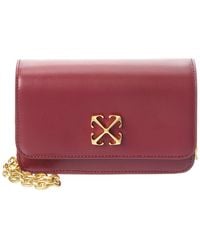 Off-White c/o Virgil Abloh - Off-white Jitney Leather Wallet On Chain - Lyst