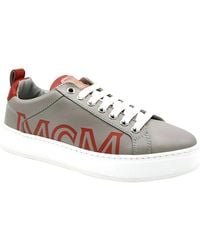 MCM - Leather Sneaker - Lyst