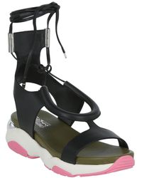 Ferragamo - Lace-up Leather Sandal - Lyst