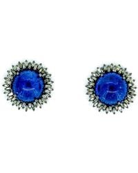 Arthur Marder Fine Jewelry 1.25 Ct. Tw. Diamond & Tanzanite Earrings - Blue