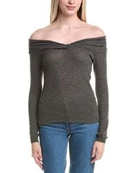 Autumn Cashmere - Off-The-Shoulder Cashmere Sweater - Lyst