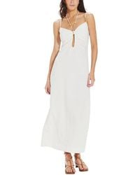 ViX - Solid Daisy Detail Long Dress - Lyst