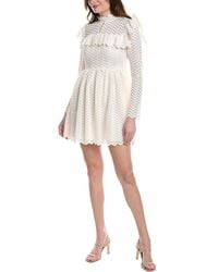 Rebecca Taylor - Chevron Lace Mini Dress - Lyst