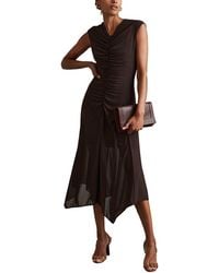 Reiss - Lyra V Neck Midi Dress - Lyst