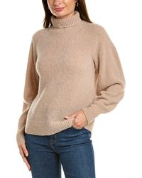 Lafayette 148 New York - Stand-collar Wool-blend Sweater - Lyst