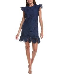 LAYERED WITH LOVE - Embroidered Mini Dress - Lyst