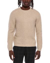 Autumn Cashmere - Honeycomb Saddle Cashmere & Wool-Blend Crewneck Sweater - Lyst