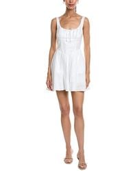 REVERIEE - Sleeveless Linen Mini Dress - Lyst