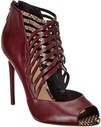 Alexandre Birman Corah 100 Leather Bootie - Red