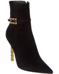 Gianvito Rossi - Wonder 105 Suede Bootie - Lyst