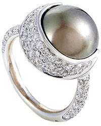 Chanel - 18K 0.75 Ct. Tw. Diamond & Pearl Ring (Authentic Pre-Owned) - Lyst