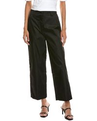 Prada - Embellished Belted Nylon Straight Leg Pant - Lyst