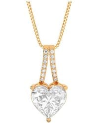 Amairah - 14K Rose 5.00 Ct. Tw. Lab-Grown Diamond Pendant Necklace - Lyst