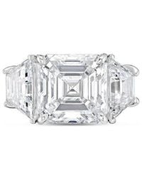 Diana M. Jewels - Diana M. 14K 4.60 Ct. Tw. Lab-Grown Diamond Three-Stone Ring - Lyst