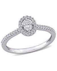 Rina Limor - 14k 0.51 Ct. Tw. Diamond Floating Halo Ring - Lyst
