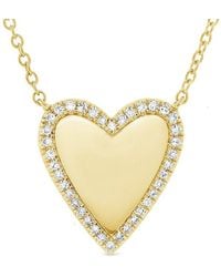 Sabrina Designs - 14K 0.09 Ct. Tw. Diamond Heart Necklace - Lyst