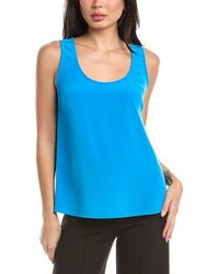 St. John - Satin Back Cady Top - Lyst