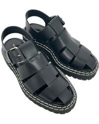 Proenza Schouler - Leather Lug Sandal (Authentic Pre-Loved) - Lyst