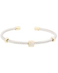 Juvell - 18K Plated Cz Cuff - Lyst