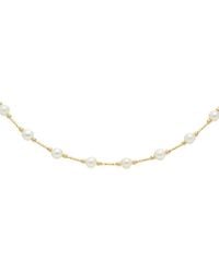 Maitre De Diamant - 18K 4.5-5Mm Pearl Necklace - Lyst