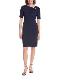 Anne Klein - Crepe Sheath Dress - Lyst