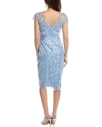Eliza J Embroidered Lace Overlay Cocktail Dress in Pink | Lyst