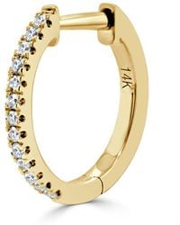 Sabrina Designs - 14k 0.05 Ct. Tw. Diamond Single Huggie Earring - Lyst