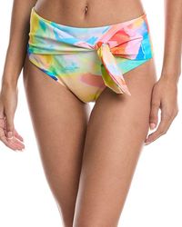 MILLY - Watercolor Paint Stroke Tie Bikini Bottom - Lyst