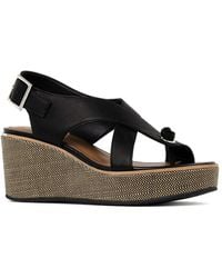 Donald J Pliner - Alanee01 Leather Slingback Wedge Sandal - Lyst