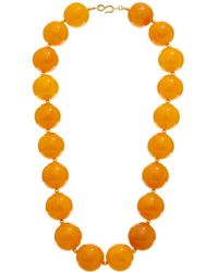 Kenneth Jay Lane - Plated Beaded Necklace - Lyst