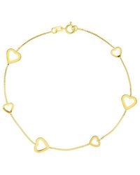 HAWLEY ST - 14K Heart Bracelet - Lyst