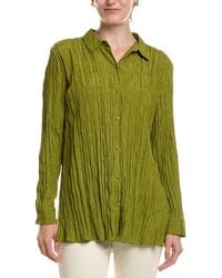 Eileen Fisher - Petite Classic Silk Pleat Shirt - Lyst