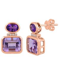 Effy Fine Jewelry - 14K Rose 4.78 Ct. Tw. Diamond & Gemstone Earrings - Lyst