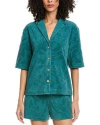 Faherty - Cabana Towel Terry Camp Shirt - Lyst